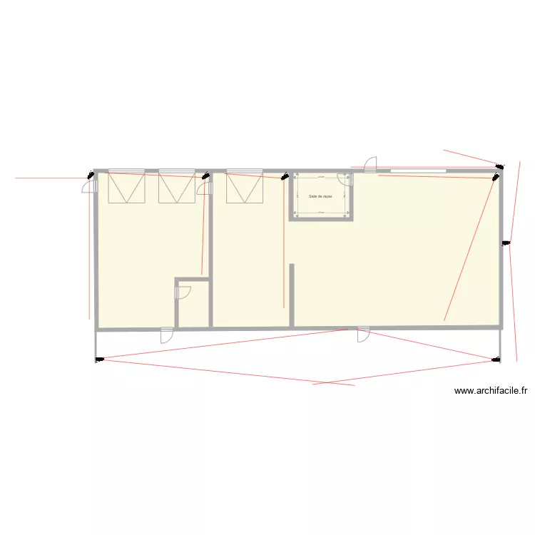 Hangar FORIEN SARL. Plan de 