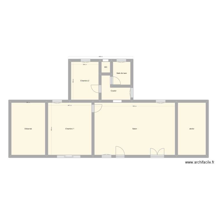 electricite. Plan de 8 pièces et 124 m2