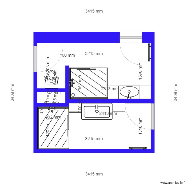 SB1 et 2. Plan de 0 pièce et 0 m2