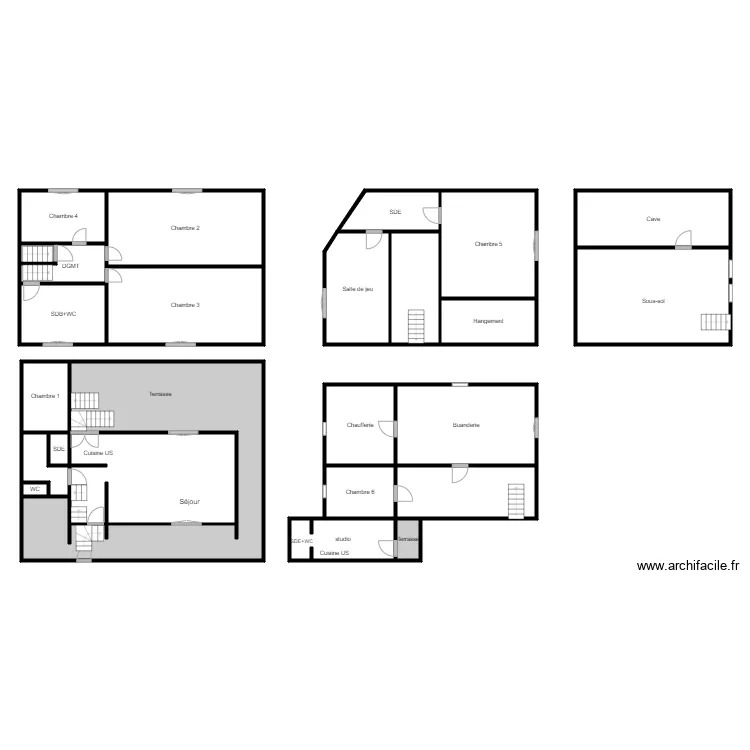 plan alex maison. Plan de 