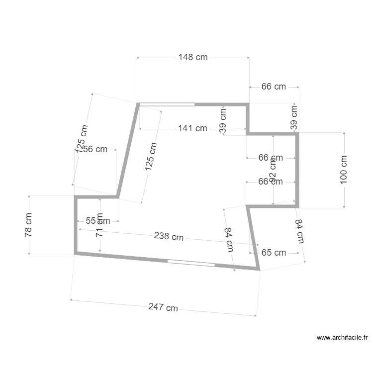 Salle de Bain Cotation. Plan de 