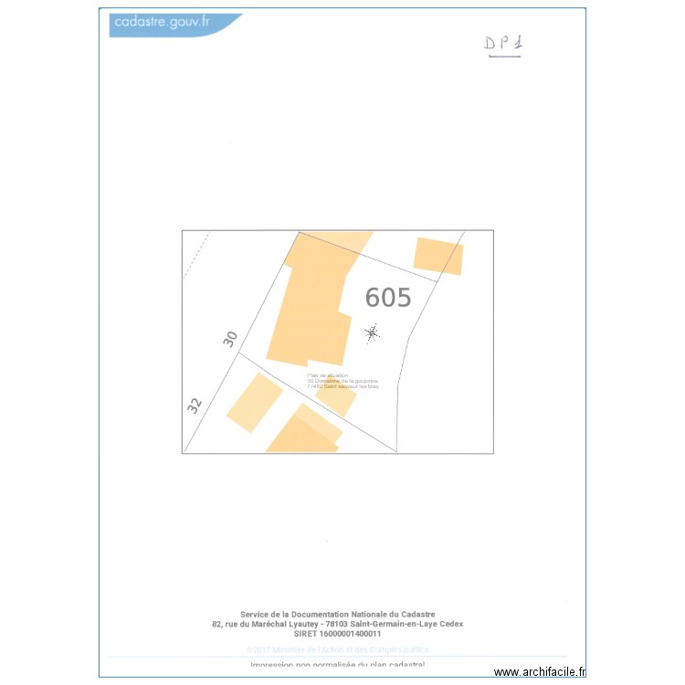 Plan de situation. Plan de 0 pièce et 0 m2