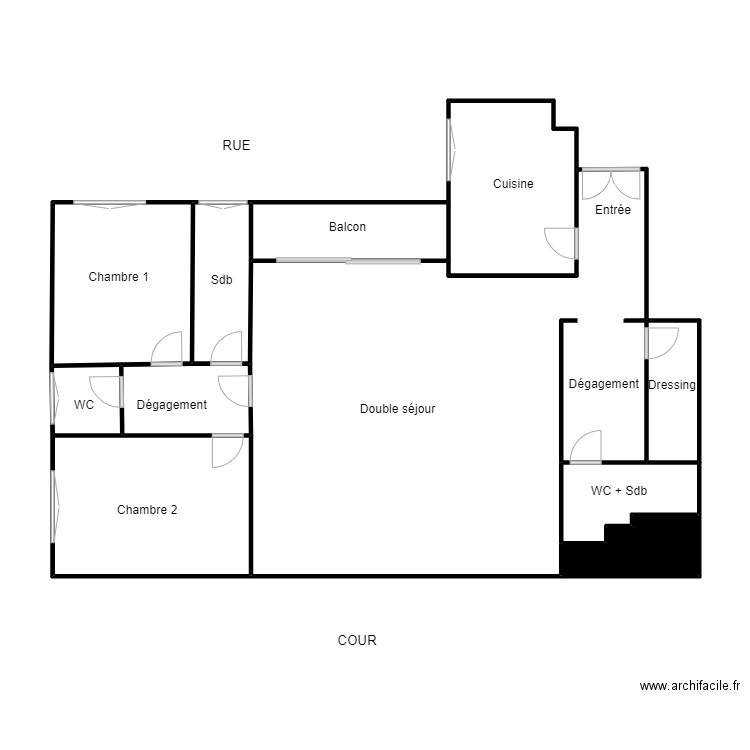 DETOURBET final. Plan de 11 pièces et 92 m2