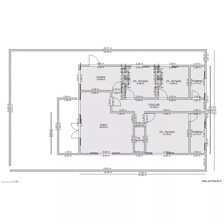 Maison de Kombé. Plan de Maison de Kombé. Plan de