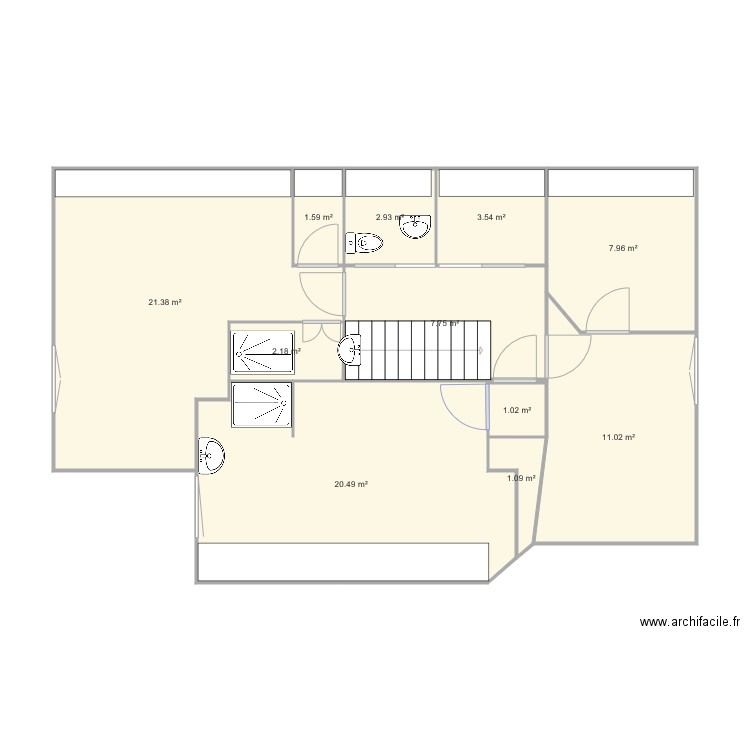 Malbuisson 1er etage 2. Plan de 0 pièce et 0 m2