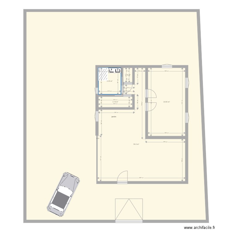 le 8 modif 3. Plan de 0 pièce et 0 m2