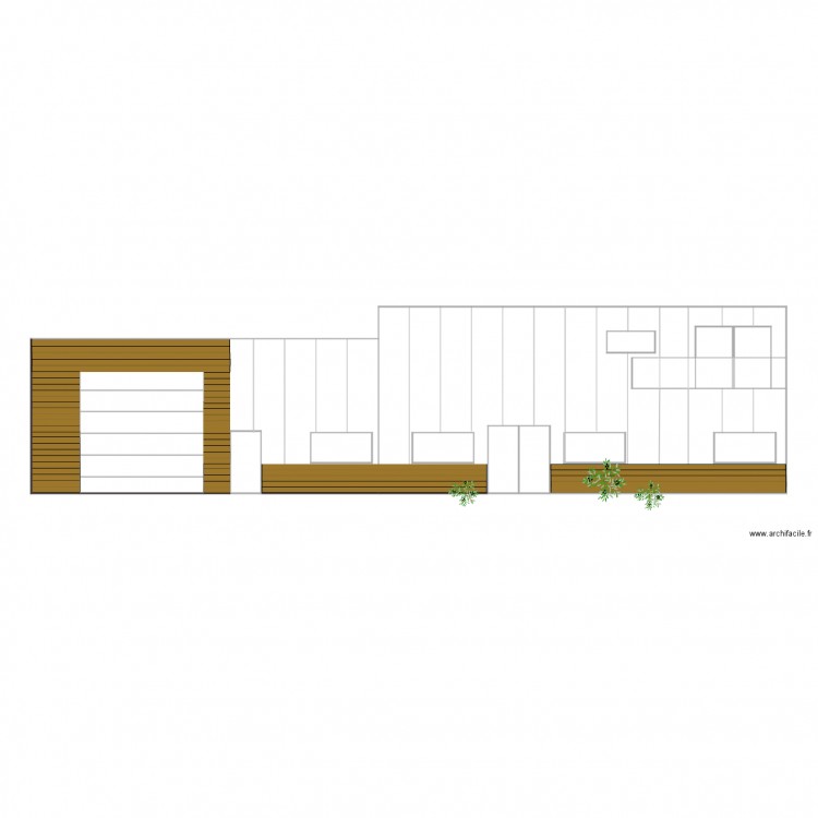 facade . Plan de 0 pièce et 0 m2