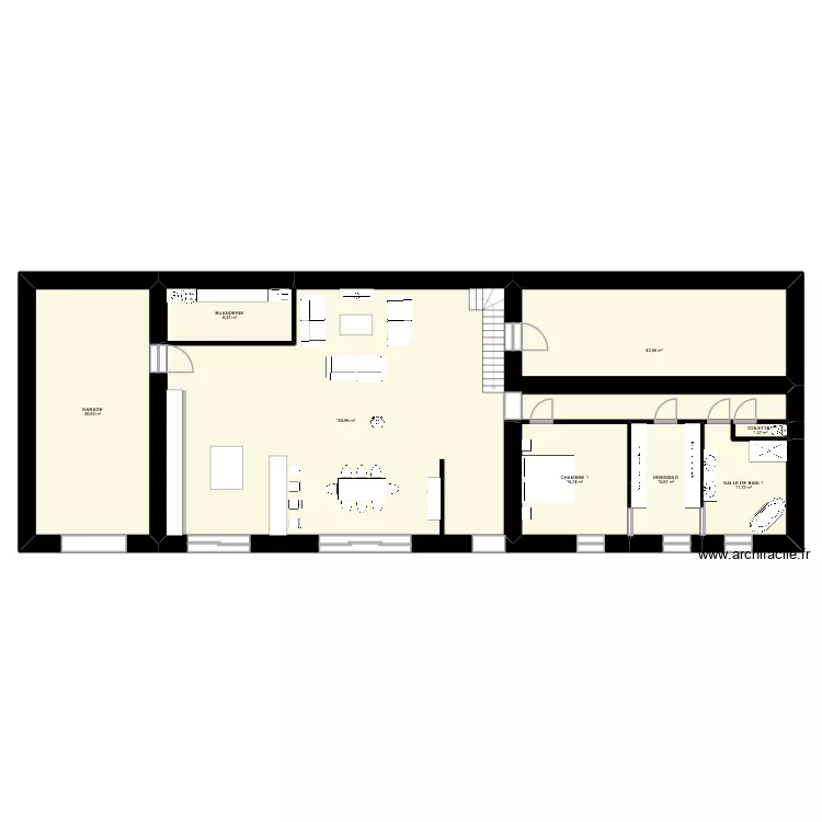GRANGE. Plan de 8 pièces et 238 m² GRANGE. Plan de 8 pièces et 238 m²