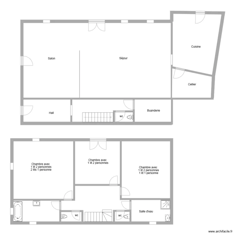 Plan g&icirc;te 3147. Plan de 