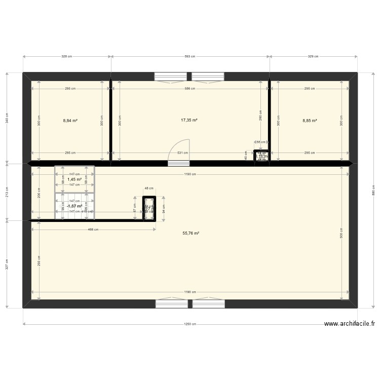 DURANT EXISTANT. Plan de 0 pièce et 0 m2