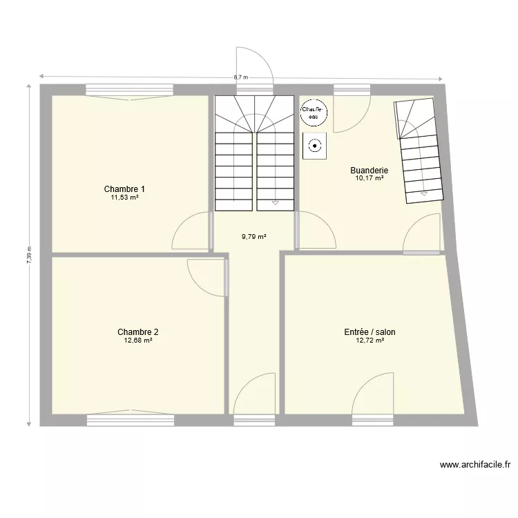 Rez de chauss&eacute;e. Plan de 