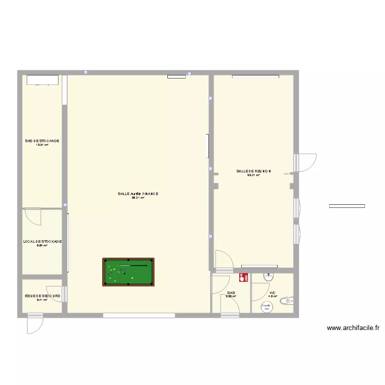 foyer Marae. Plan de 