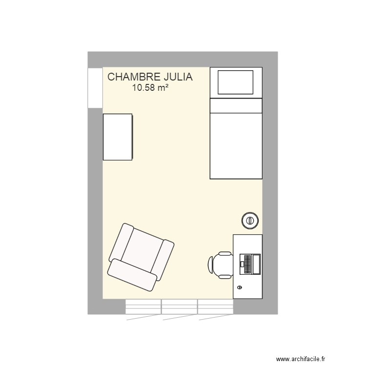 Chambre Julia . Plan de 0 pièce et 0 m2