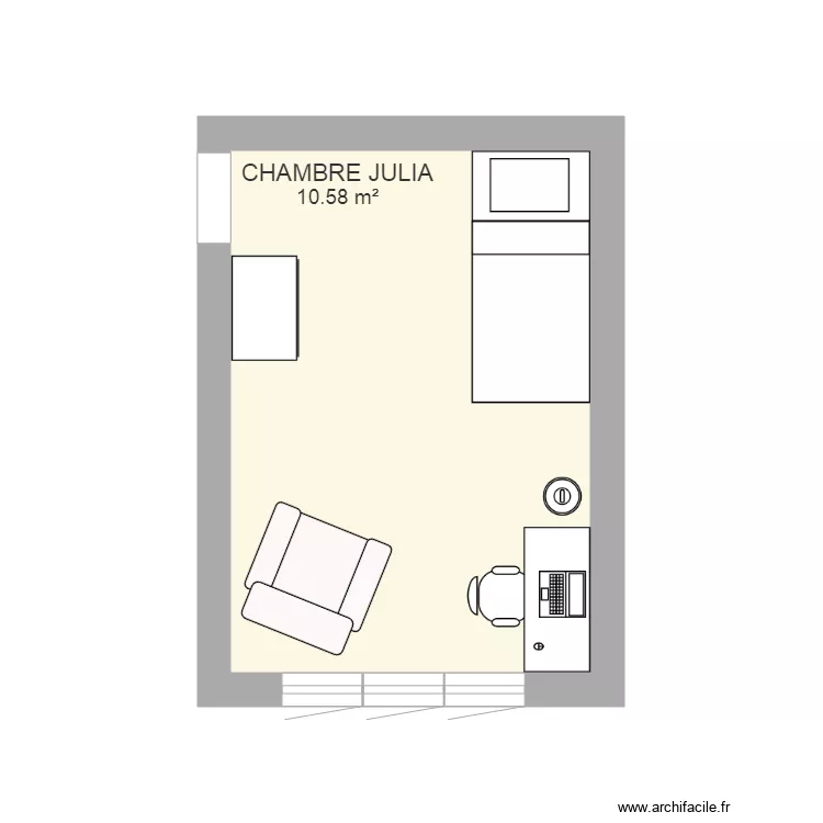Chambre Julia . Plan de Chambre Julia . Plan de