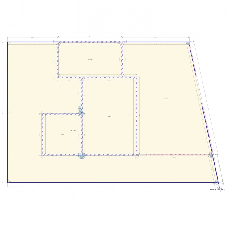 plan de masse et mur de clôture parking. Plan de 0 pièce et 0 m2