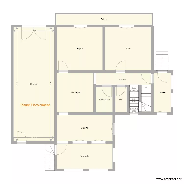 Croquis FROELIGER. Plan de 