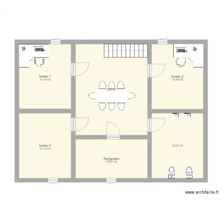 2e niveau Batiment PAvillon Annexe. Plan de 0 pièce et 0 m2
