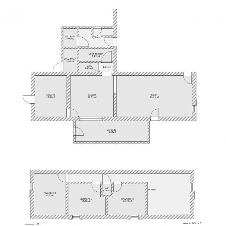 Gîte. Plan de 0 pièce et 0 m2