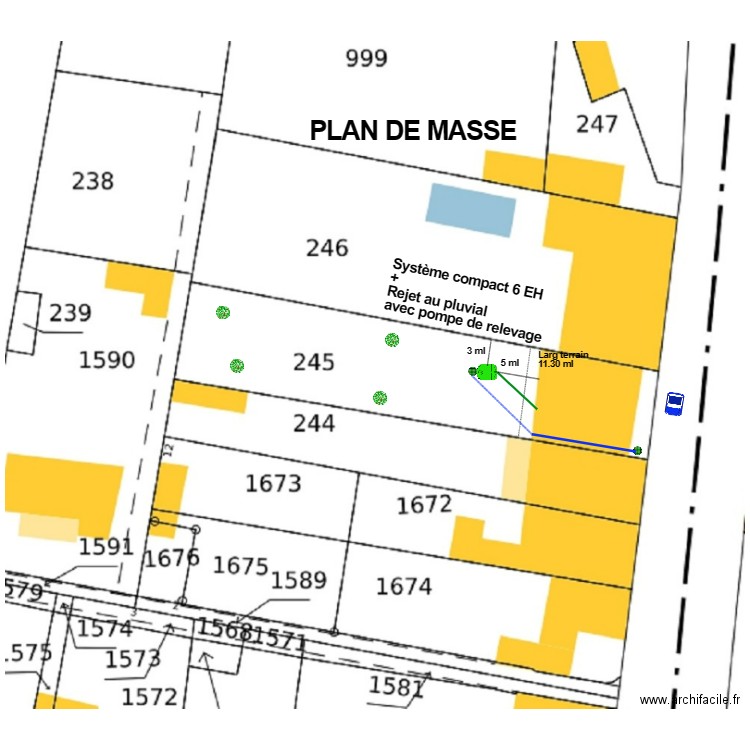 CHAVY. Plan de 0 pièce et 0 m2