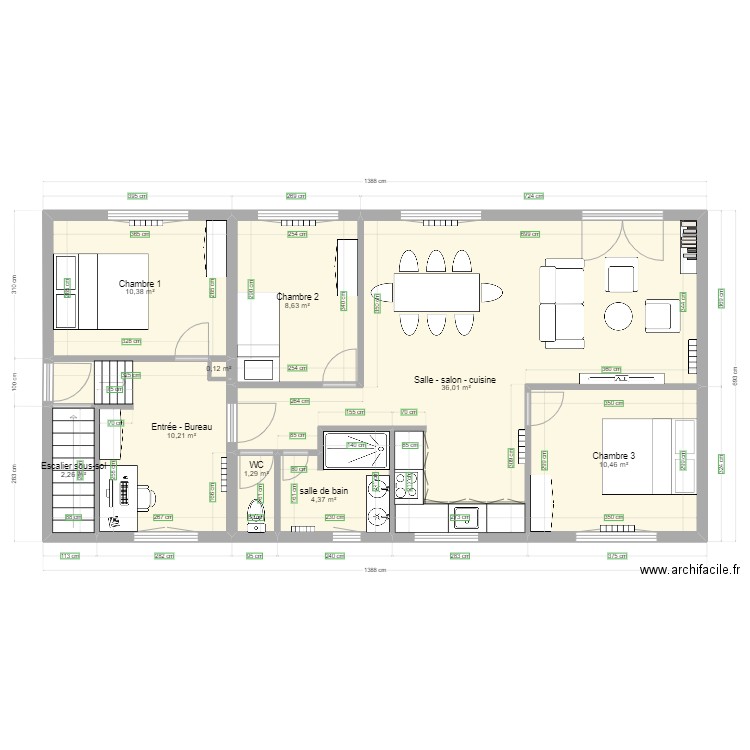 GERARD Alain. Plan de 0 pièce et 0 m2