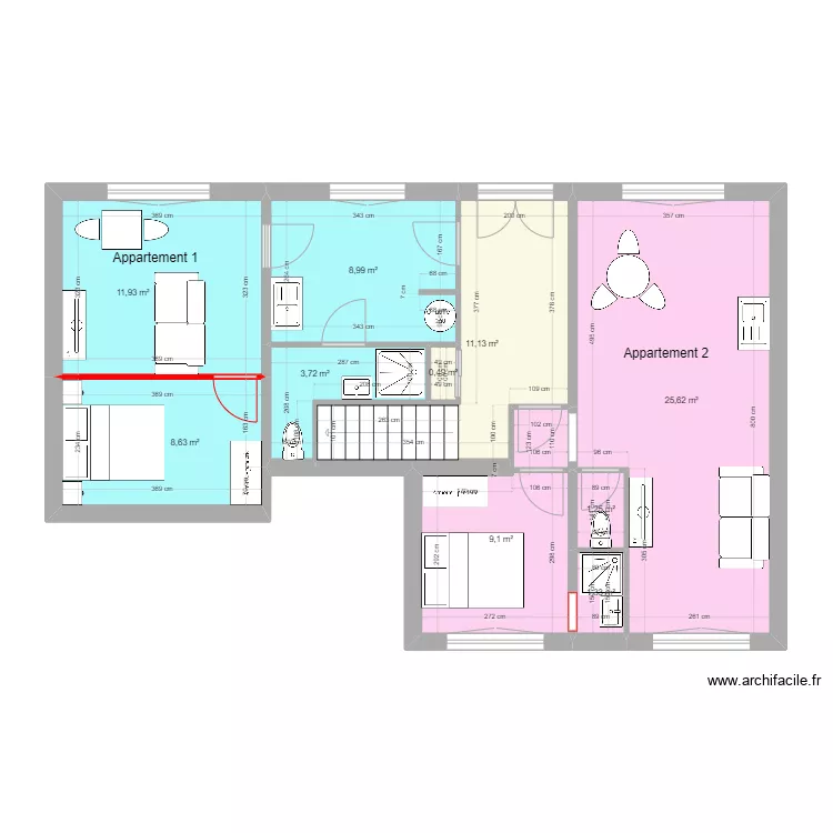 Immeuble NAY RDC. Plan de 