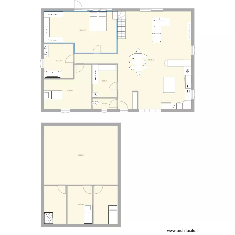 plan maison . Plan de 