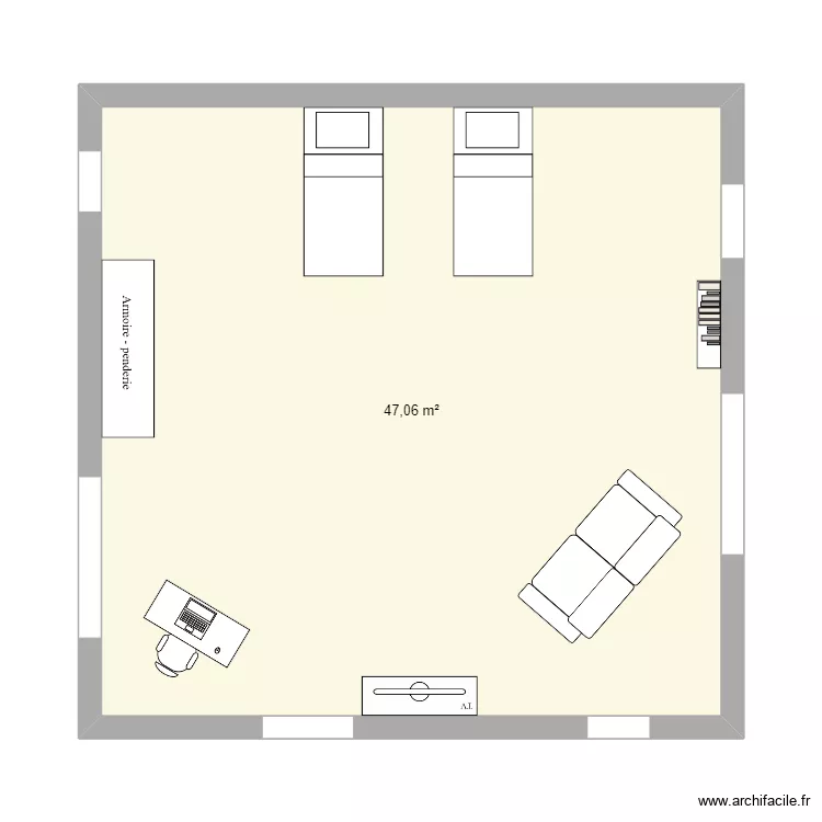chambre. Plan de 