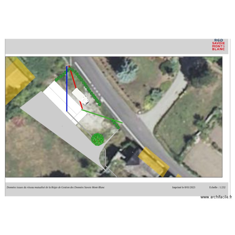 Plan de masse. Plan de 0 pièce et 0 m2