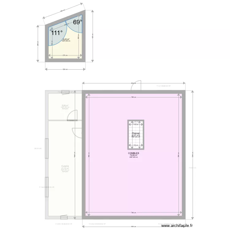 Sauve roche 4279. Plan de 