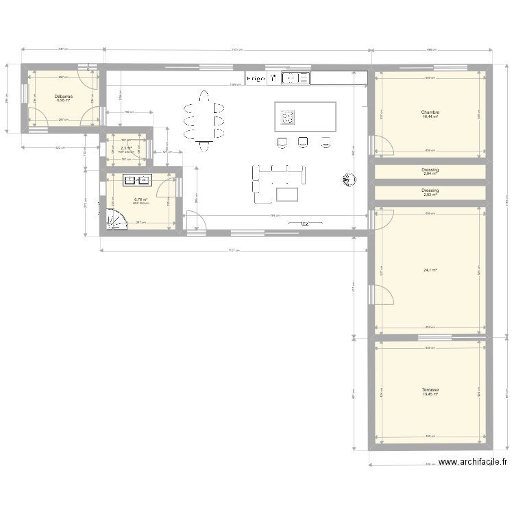 maison MAILLEY 70. Plan de 8 pièces et 82 m2