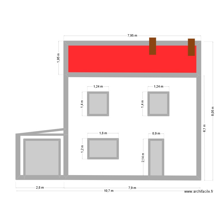 DPC 4 1. Plan de 7 pièces et 23 m2