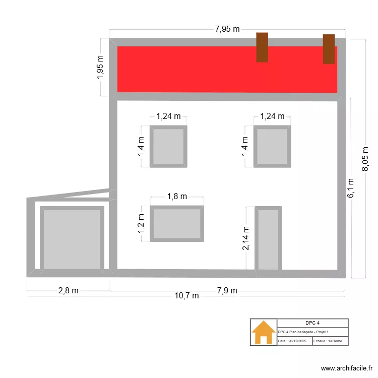 DPC 4 1. Plan de 7 pièces et 23 m²