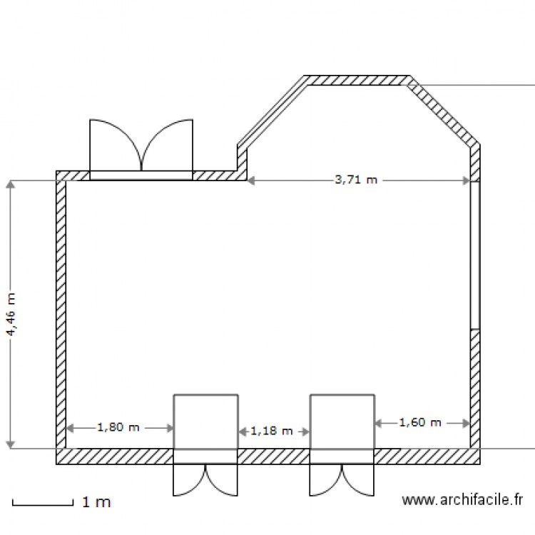 mouton veranda. Plan de 0 pièce et 0 m2