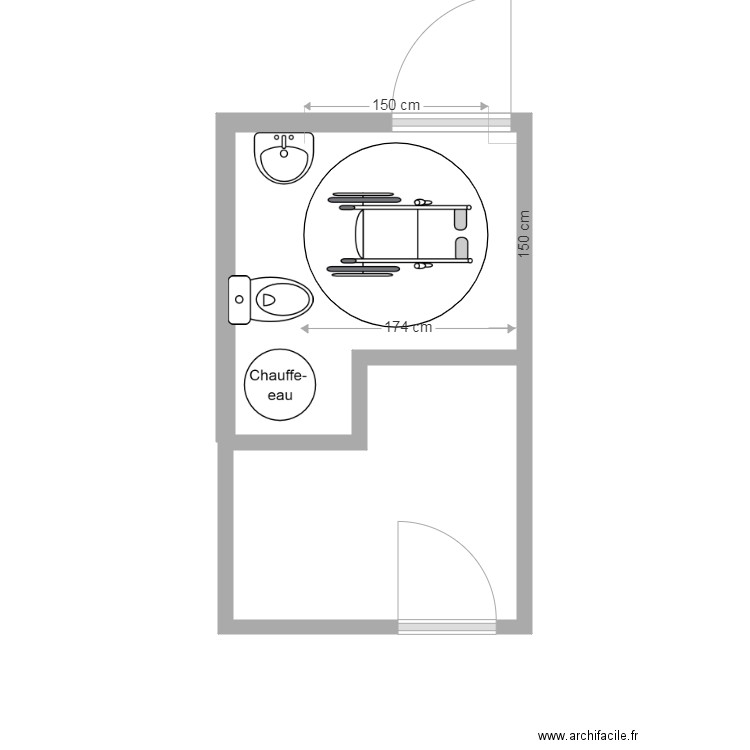 Plan sanitaire et  labo. Plan de 0 pièce et 0 m2