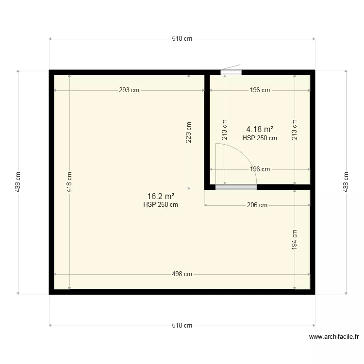 SALLE DE BAINS LILIANE ARRADON. Plan de 