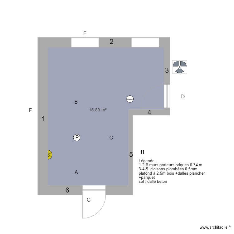 plan cabinet Dr G GRESSEZ. Plan de 0 pièce et 0 m2