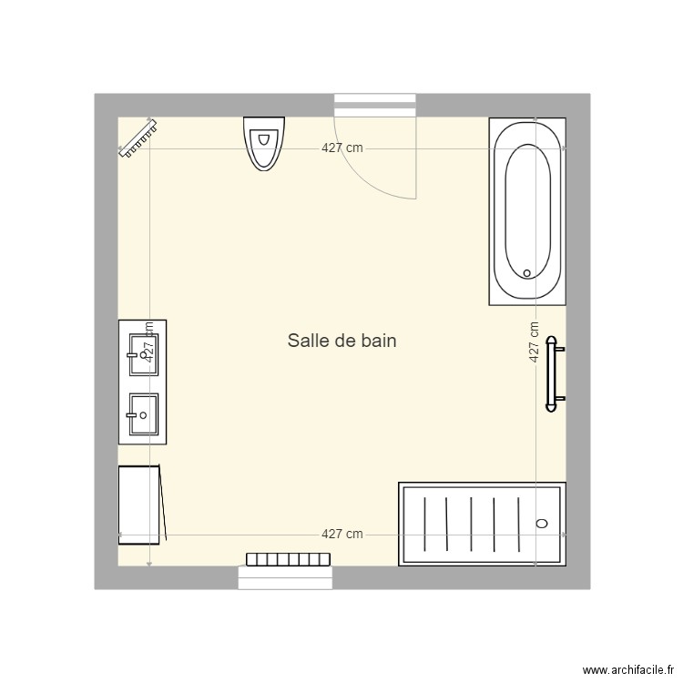 Salle de bain. Plan de 0 pièce et 0 m2