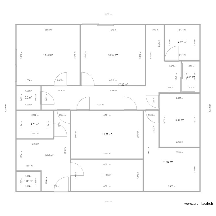 SCM OCTAVECLAMY 7. Plan de 0 pièce et 0 m2