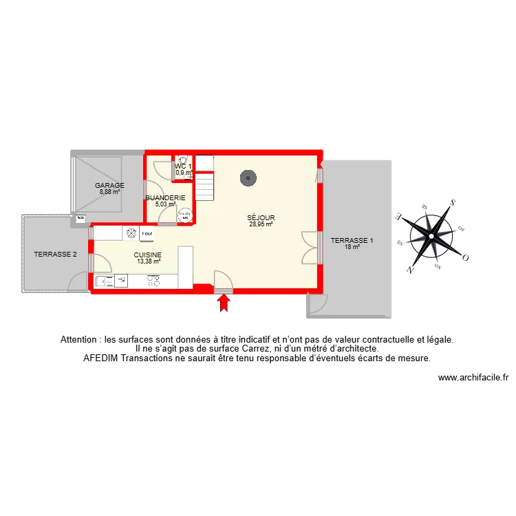 BI 35840 -. Plan de 21  et 148 m²