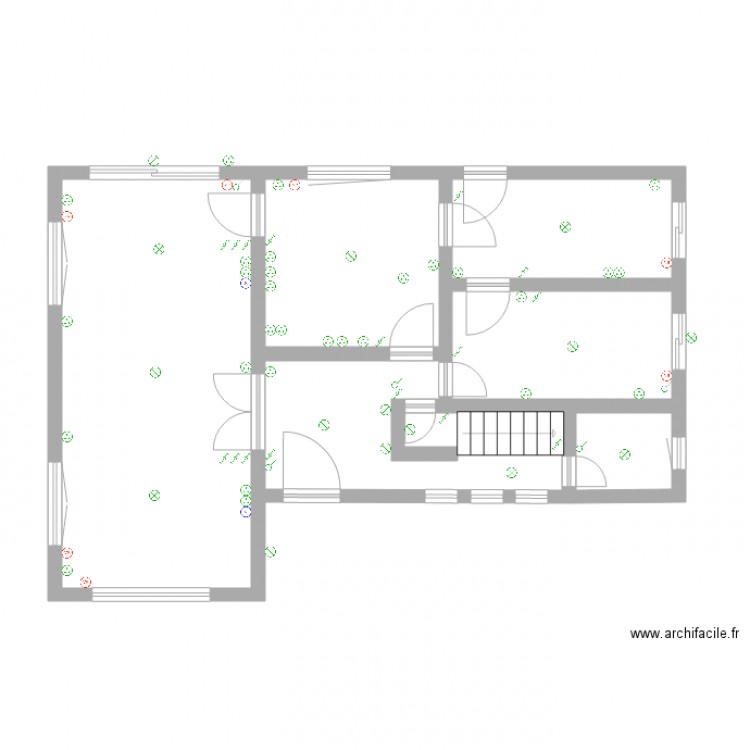 niselli rez. Plan de 5 pièces et 64 m2