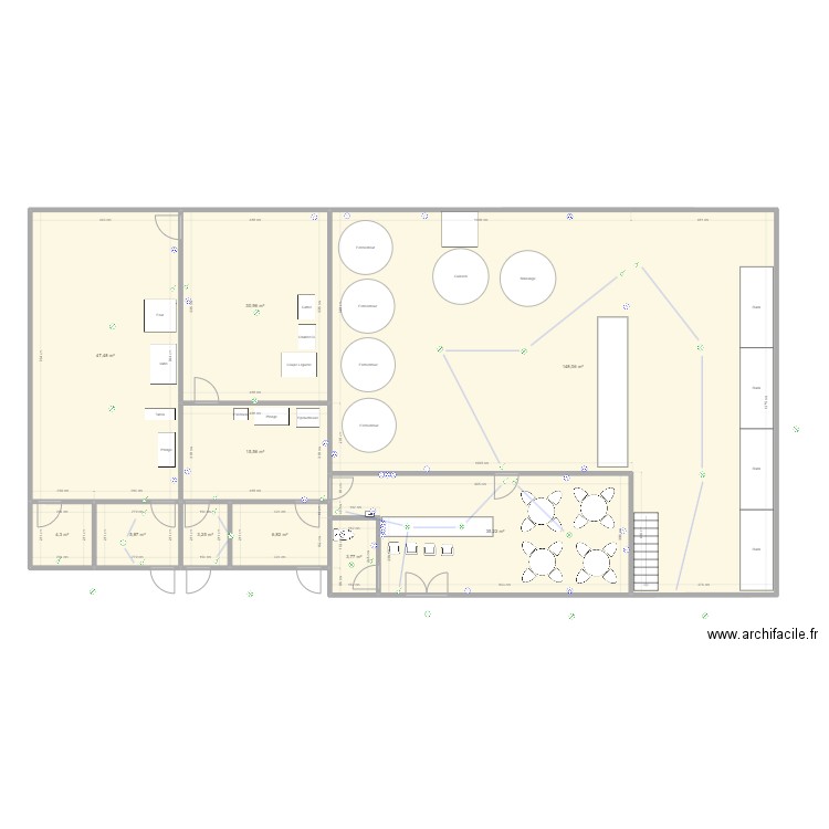 v2023-3. Plan de 10 pièces et 301 m2