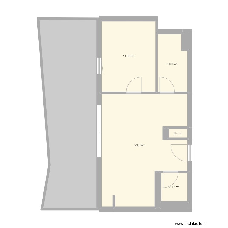 Appartement 2 pièces quartier des Maraîchers Colmar. Plan de 10 pièces et 71 m2