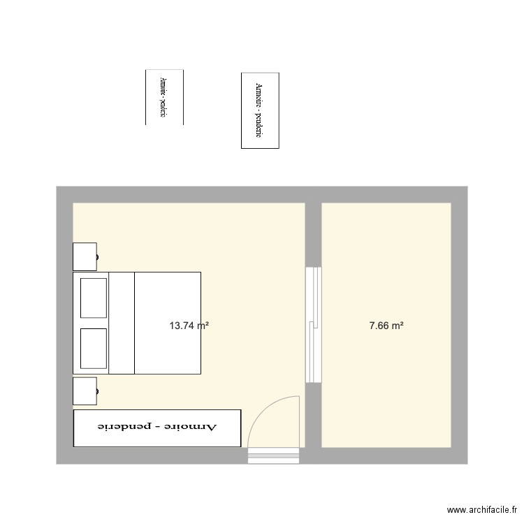 Chambre SDB . Plan de 0 pièce et 0 m2