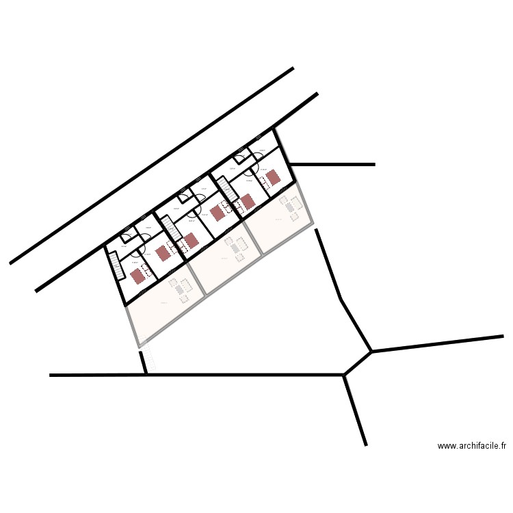 TERRAIN   IRANZO. Plan de 35 pièces et 707 m2