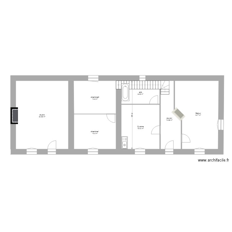 MAISON ASSE. Plan de 0 pièce et 0 m2