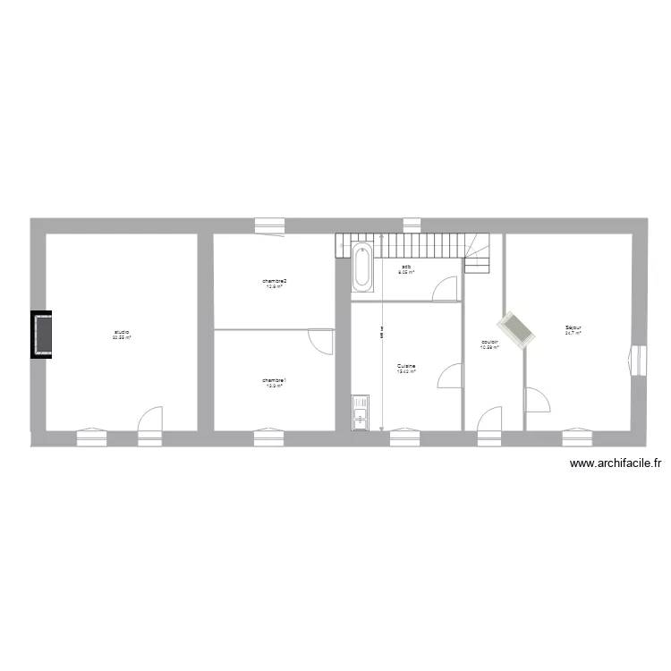 MAISON ASSE. Plan de 