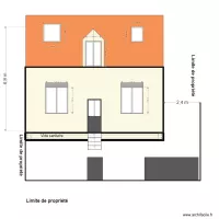 plan fa&ccedil;ade apr&egrave;s travaux face devant