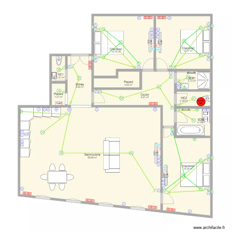 saint honor&eacute;. Plan de 