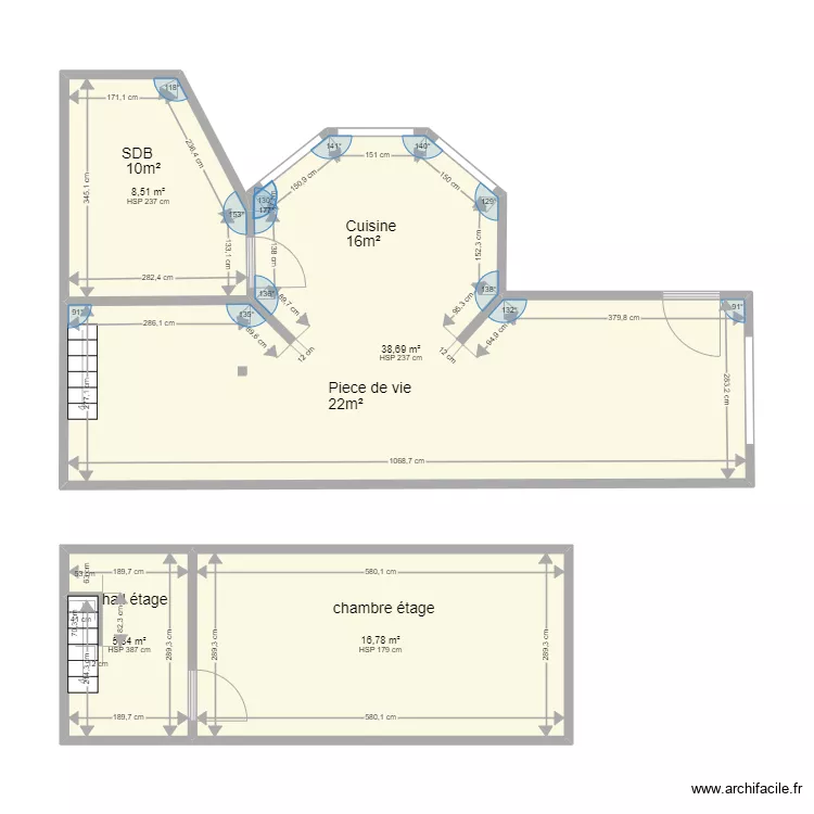 RDC pavillon. Plan de RDC pavillon. Plan de