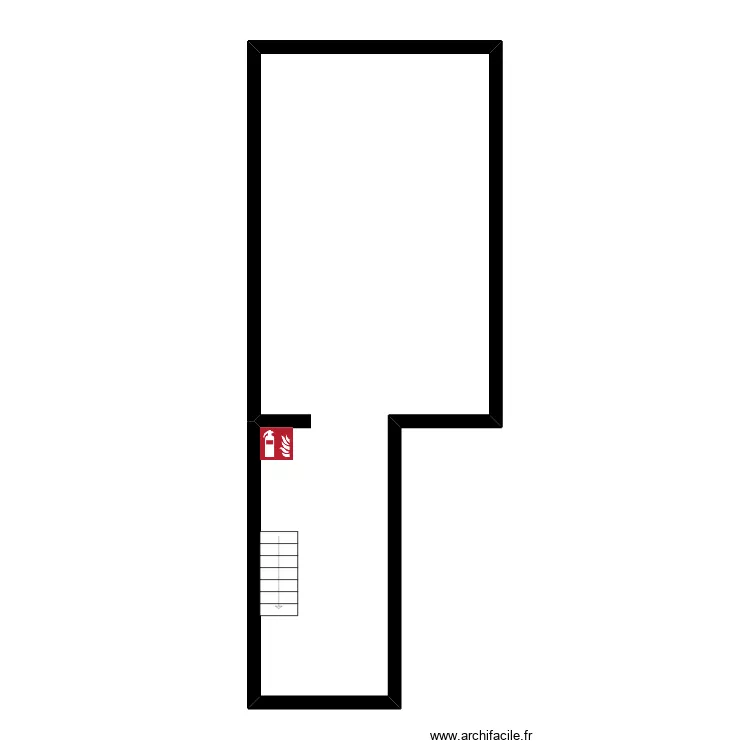 Epicerie l'Ideal sous-sol. Plan de 